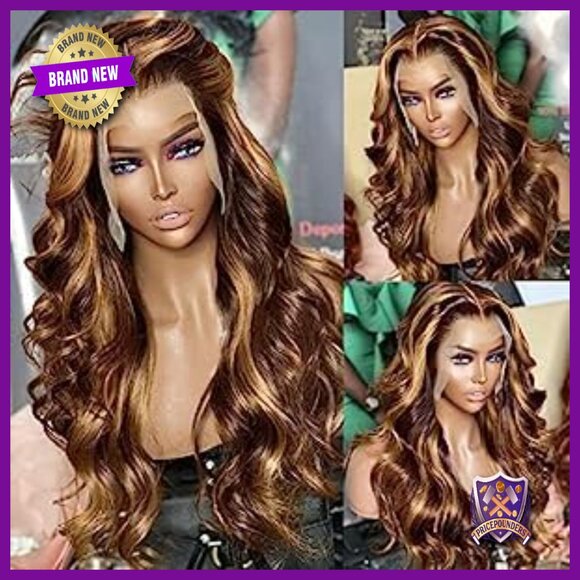 32 Inch Human Hair Lace Front Wig 250 Density Body Wave Glueless main image 5